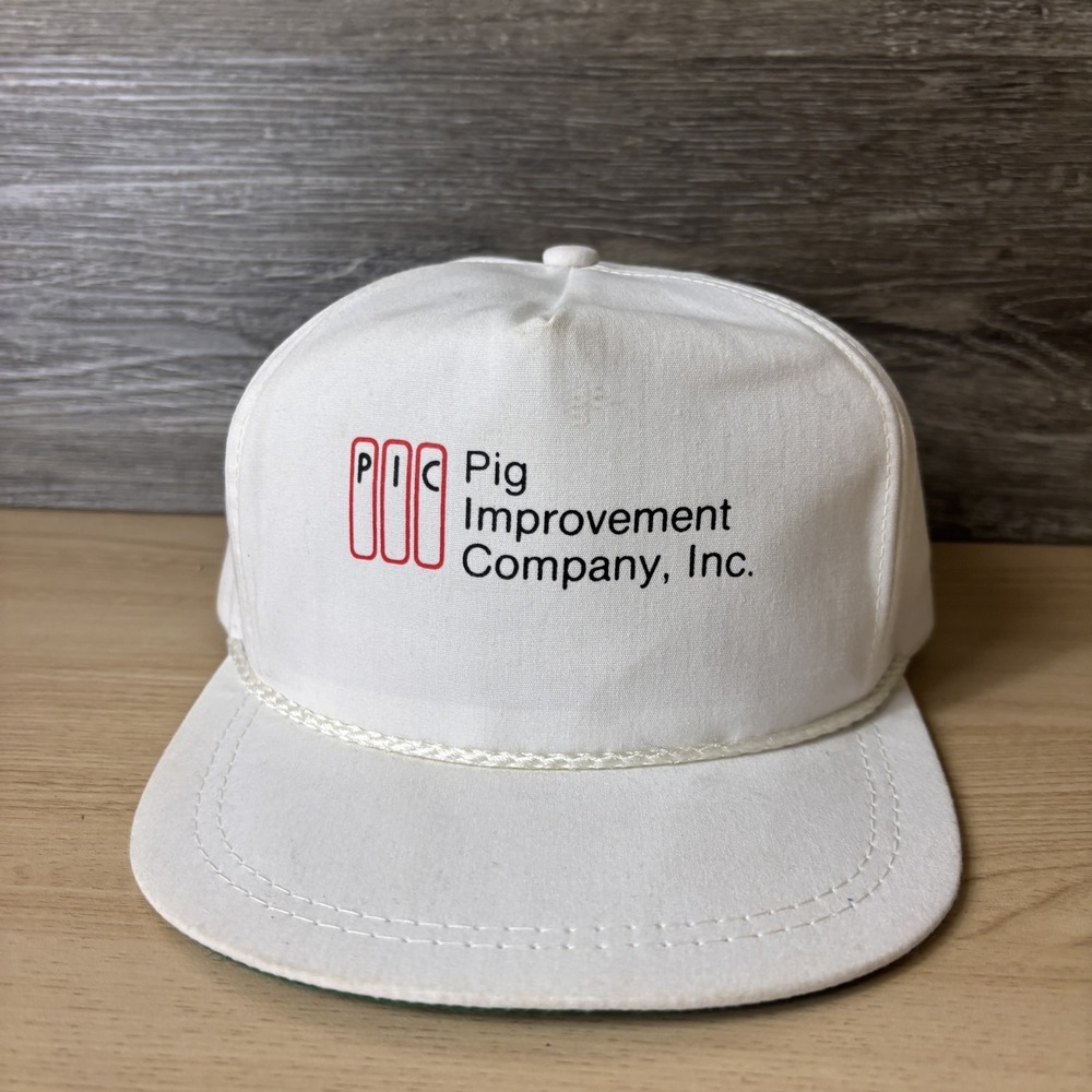 VINTAGE Pig Improvement Company Hat Cap Strap Back Promo Mens K-Products 90s